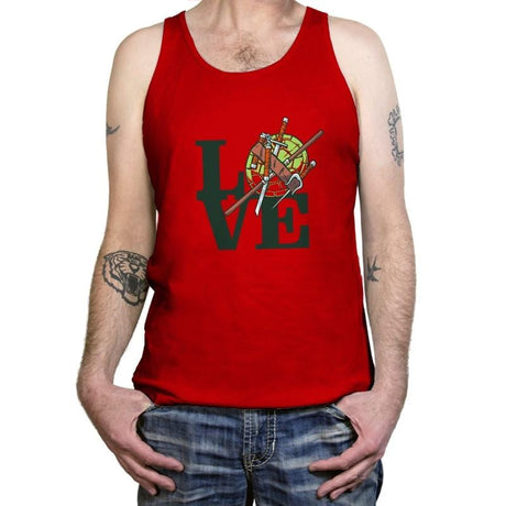 Turtle Love Exclusive - Tanktop Tanktop RIPT Apparel X-Small / Red