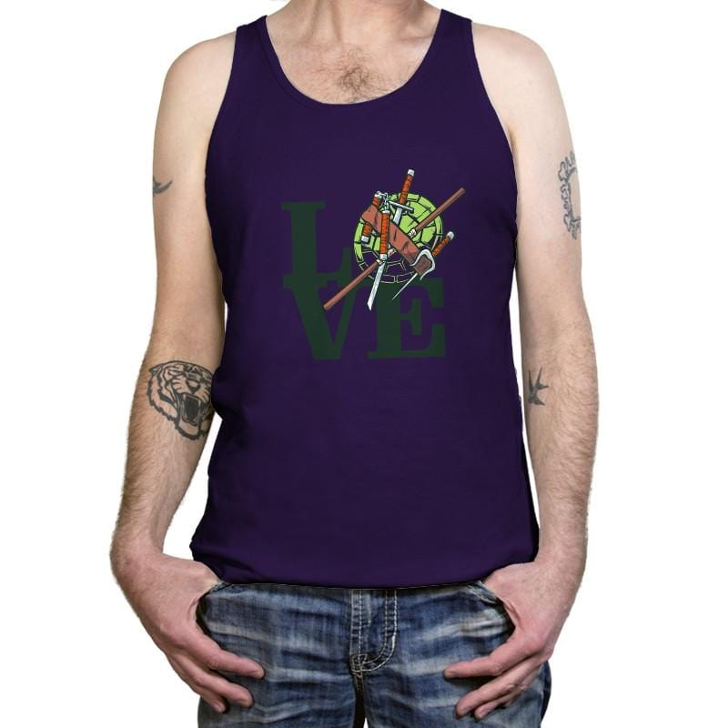 Turtle Love Exclusive - Tanktop Tanktop RIPT Apparel X-Small / Team Purple