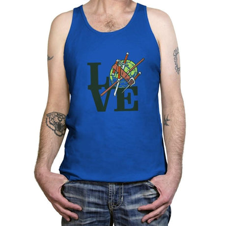 Turtle Love Exclusive - Tanktop Tanktop RIPT Apparel X-Small / True Royal