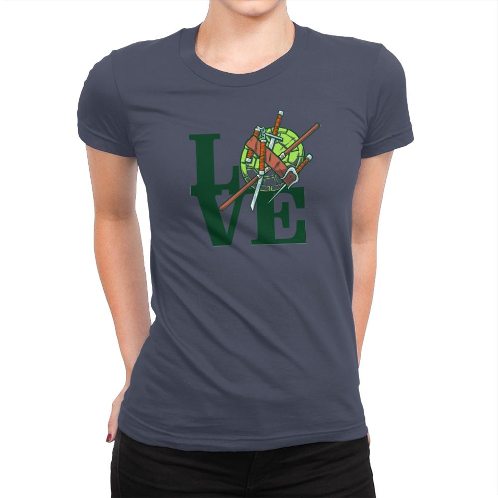 Turtle Love Exclusive - Womens Premium T-Shirts RIPT Apparel Small / Indigo