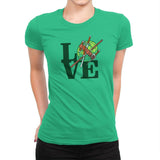 Turtle Love Exclusive - Womens Premium T-Shirts RIPT Apparel Small / Kelly Green