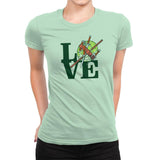 Turtle Love Exclusive - Womens Premium T-Shirts RIPT Apparel Small / Mint