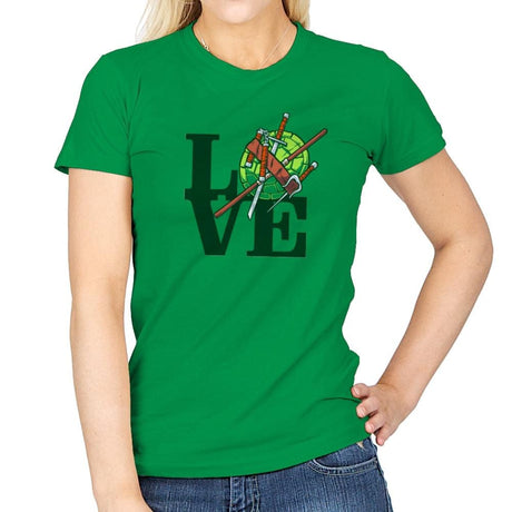Turtle Love Exclusive - Womens T-Shirts RIPT Apparel Small / Irish Green