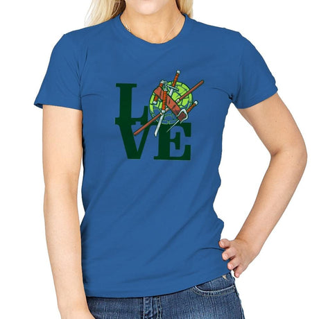 Turtle Love Exclusive - Womens T-Shirts RIPT Apparel Small / Royal