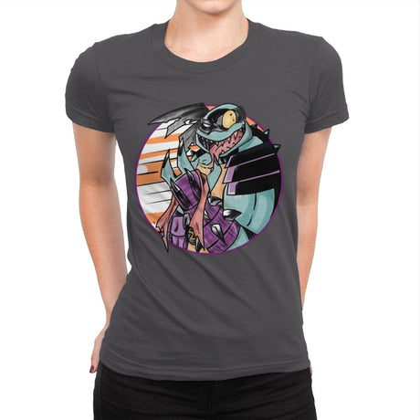 Turtle of Vengeance - Womens Premium T-Shirts RIPT Apparel Small / Heavy Metal