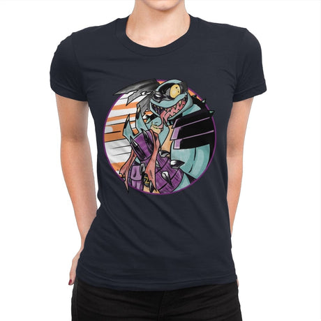 Turtle of Vengeance - Womens Premium T-Shirts RIPT Apparel Small / Midnight Navy