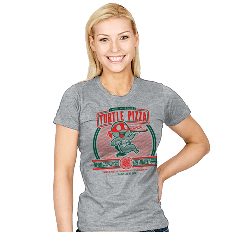 Turtle Pizza - Womens T-Shirts RIPT Apparel