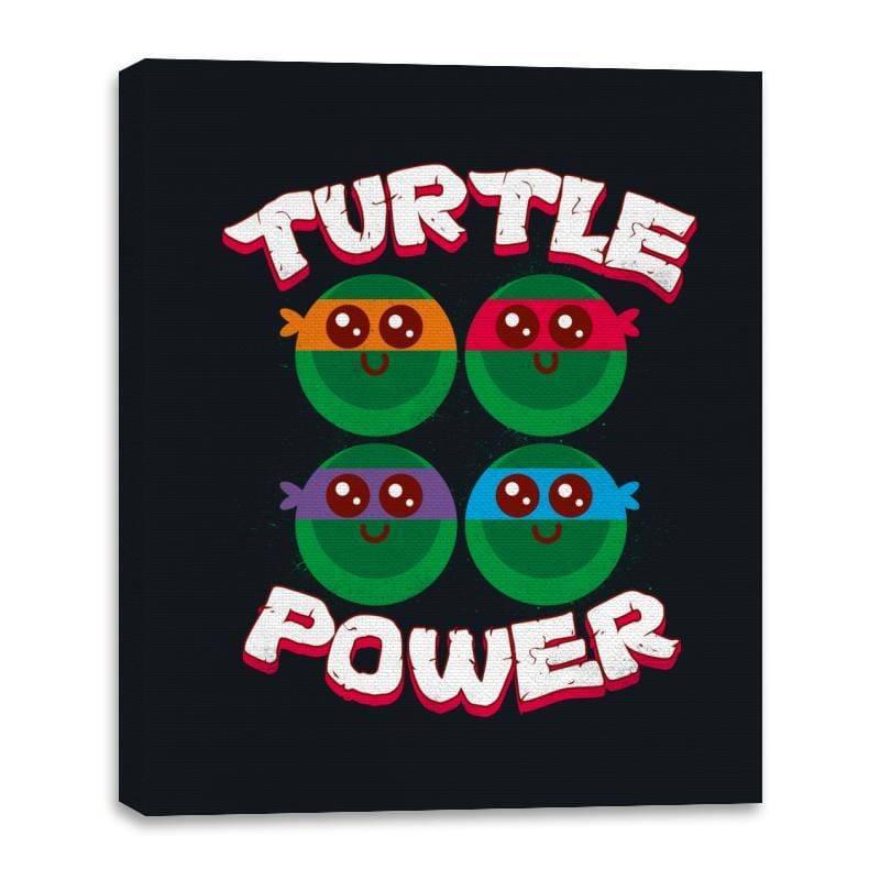 Turtle Power - Canvas Wraps Canvas Wraps RIPT Apparel 16x20 / Black