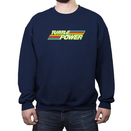 Turtle Power Magazine - Crew Neck Sweatshirt Crew Neck Sweatshirt RIPT Apparel Small / Navy