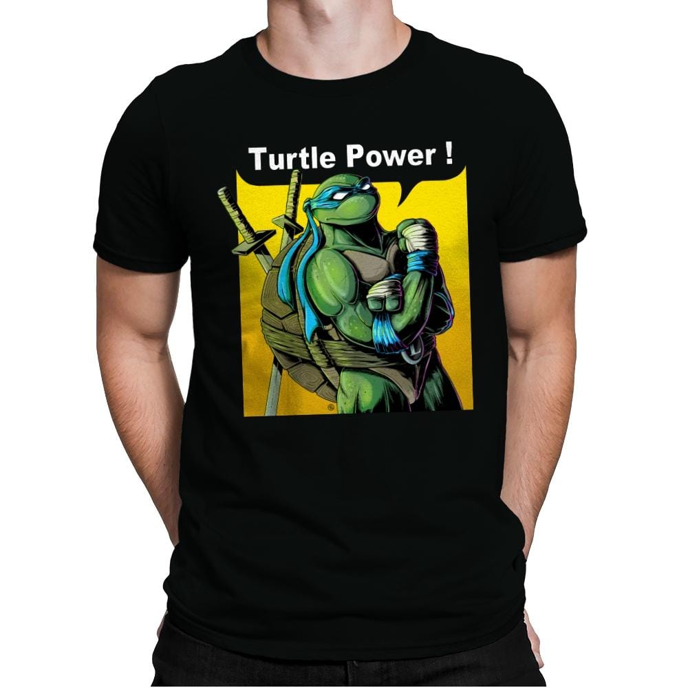 TURTLE POWER! - Mens Premium T-Shirts RIPT Apparel Small / Black