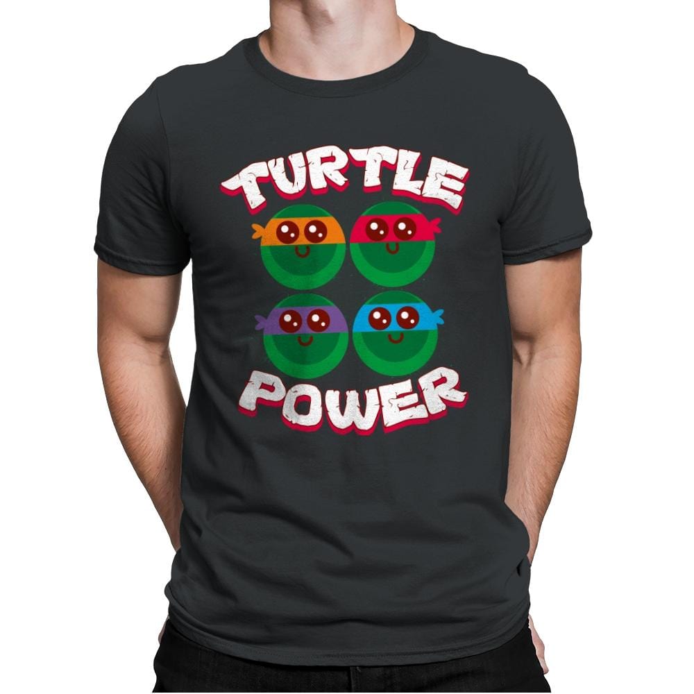 Turtle Power - Mens Premium T-Shirts RIPT Apparel Small / Heavy Metal