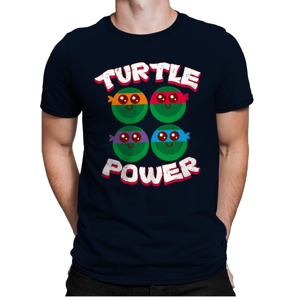 Turtle Power - Mens Premium T-Shirts RIPT Apparel Small / Midnight Navy