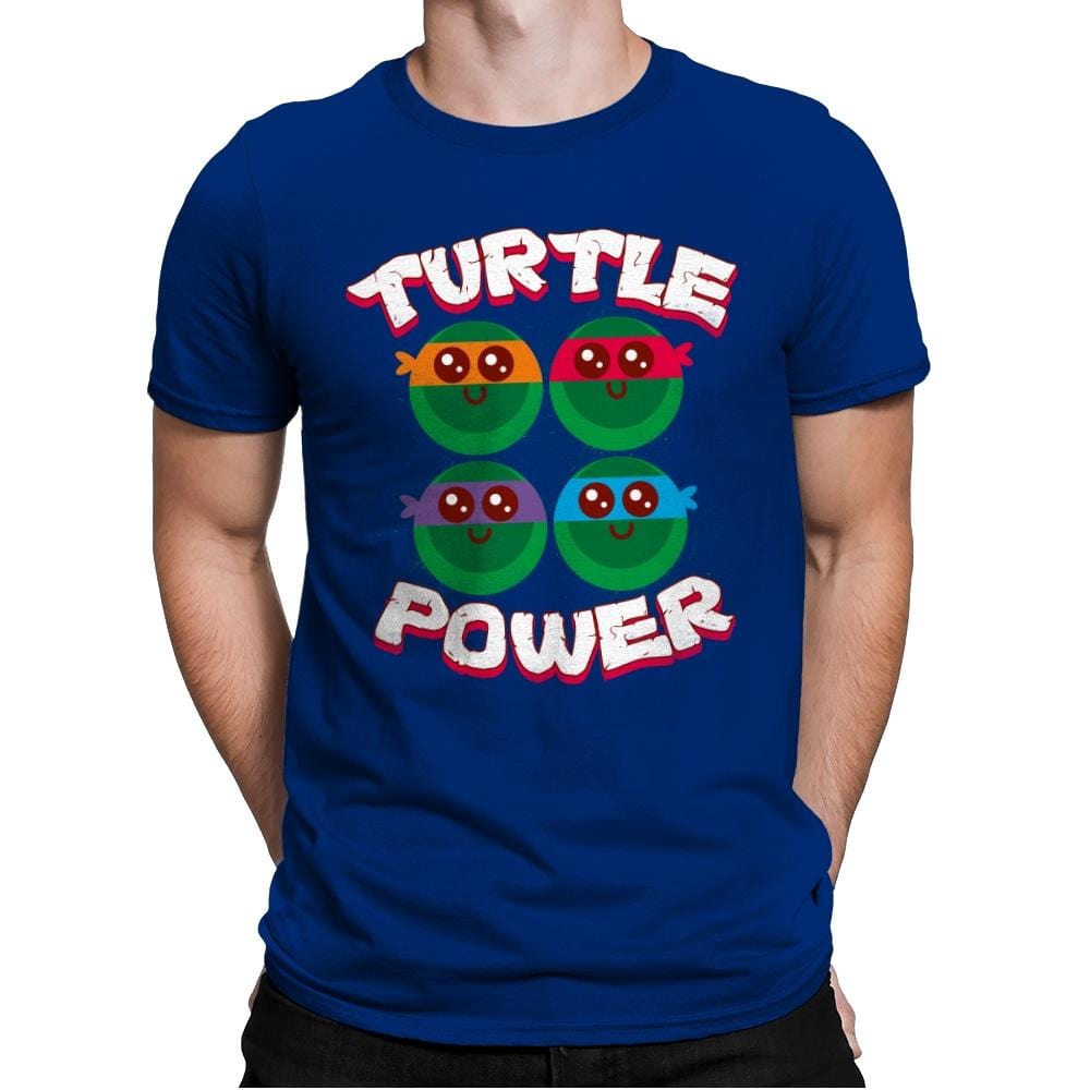 Turtle Power - Mens Premium T-Shirts RIPT Apparel Small / Royal