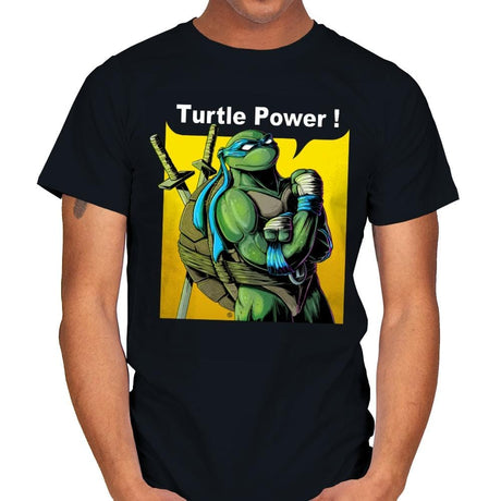 TURTLE POWER! - Mens T-Shirts RIPT Apparel Small / Black
