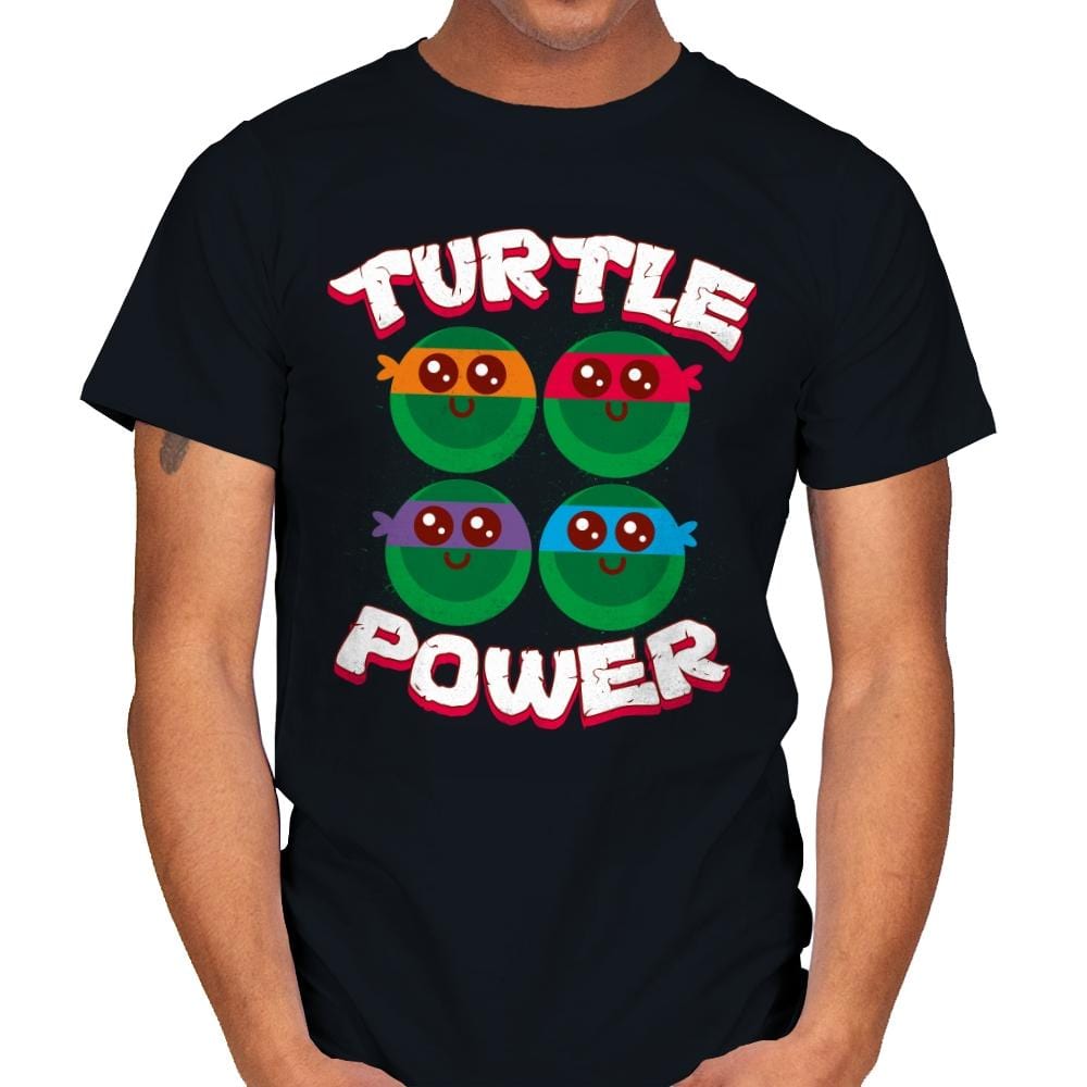 Turtle Power - Mens T-Shirts RIPT Apparel Small / Black