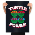 Turtle Power - Prints Posters RIPT Apparel 18x24 / Black