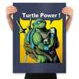 TURTLE POWER! - Prints Posters RIPT Apparel 18x24 / Navy