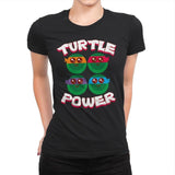 Turtle Power - Womens Premium T-Shirts RIPT Apparel Small / Black