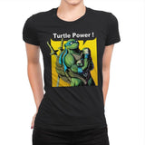 TURTLE POWER! - Womens Premium T-Shirts RIPT Apparel Small / Black