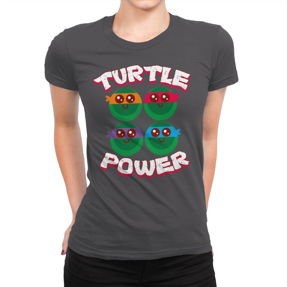 Turtle Power - Womens Premium T-Shirts RIPT Apparel Small / Heavy Metal