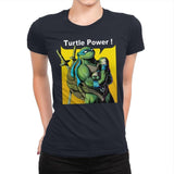 TURTLE POWER! - Womens Premium T-Shirts RIPT Apparel Small / Midnight Navy