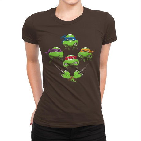 Turtle Rhapsody - Best Seller - Womens Premium T-Shirts RIPT Apparel Small / Dark Chocolate