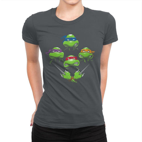Turtle Rhapsody - Best Seller - Womens Premium T-Shirts RIPT Apparel Small / Heavy Metal