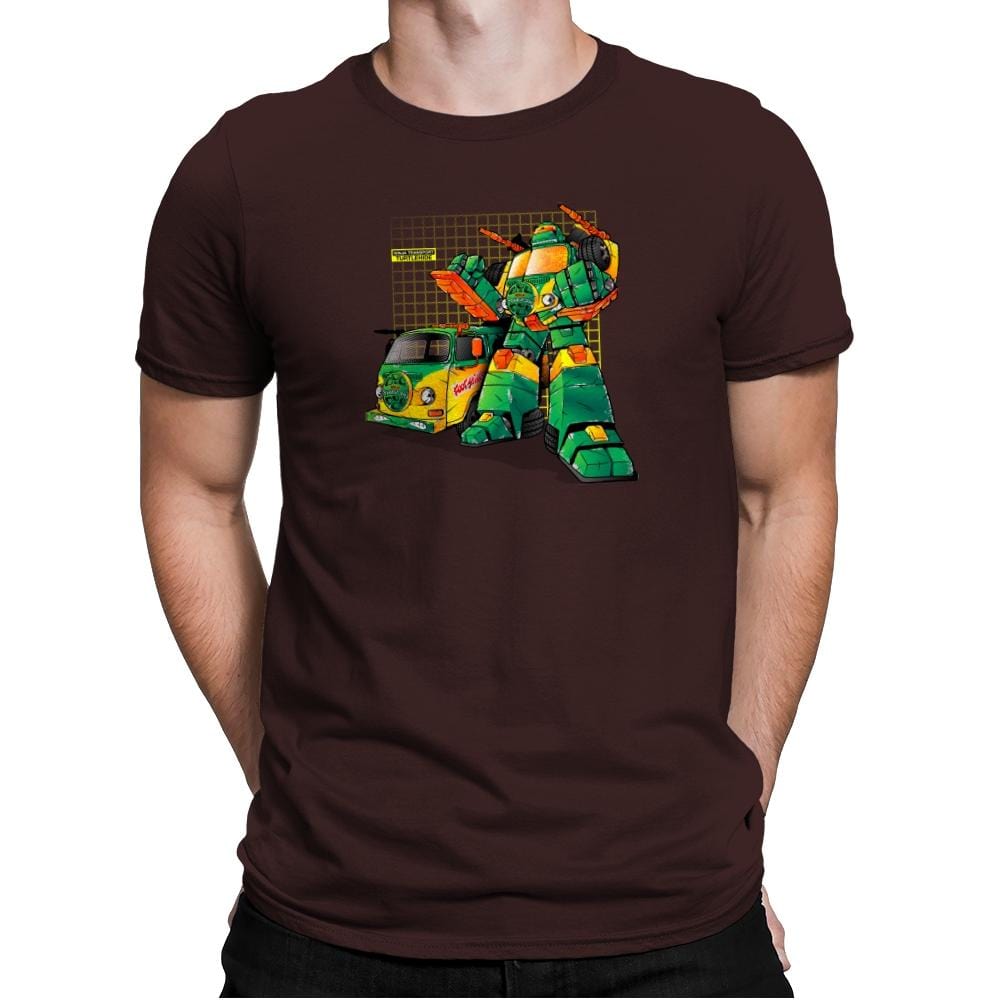 Turtlehide Exclusive - Mens Premium T-Shirts RIPT Apparel Small / Dark Chocolate