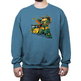 Turtlehide Reprint - Crew Neck Sweatshirt Crew Neck Sweatshirt RIPT Apparel Small / Indigo Blue