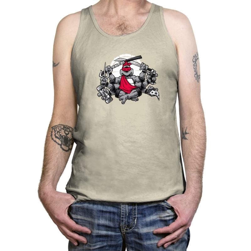 Turtles All The Way Down Exclusive - Tanktop Tanktop RIPT Apparel X-Small / Oatmeal Triblend