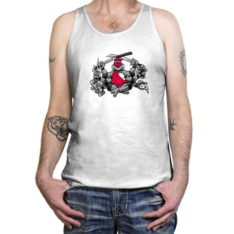 Turtles All The Way Down Exclusive - Tanktop Tanktop RIPT Apparel X-Small / White