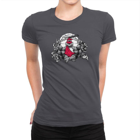 Turtles All The Way Down Exclusive - Womens Premium T-Shirts RIPT Apparel Small / Heavy Metal