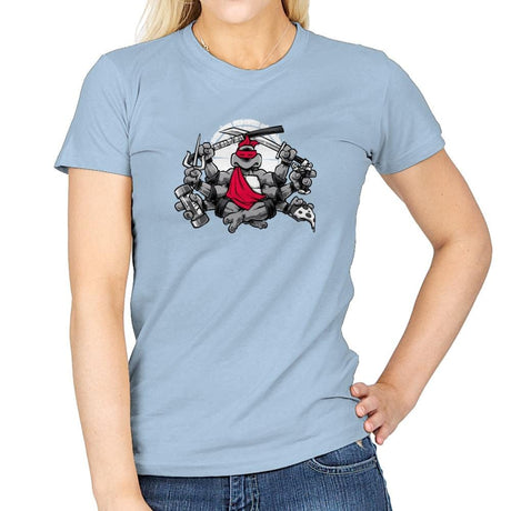 Turtles All The Way Down Exclusive - Womens T-Shirts RIPT Apparel Small / Light Blue