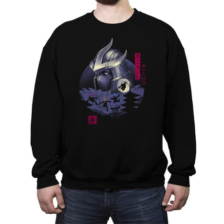 Turtles in Japan - Crew Neck Sweatshirt Crew Neck Sweatshirt RIPT Apparel Small / Black