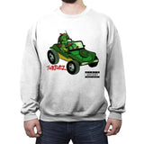 Turtlez - Crew Neck Sweatshirt Crew Neck Sweatshirt RIPT Apparel Small / White