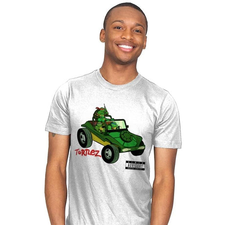Turtlez - Mens T-Shirts RIPT Apparel Small / White