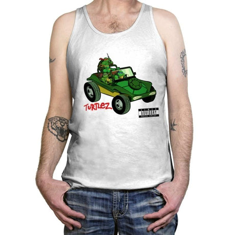 Turtlez - Tanktop Tanktop RIPT Apparel X-Small / White