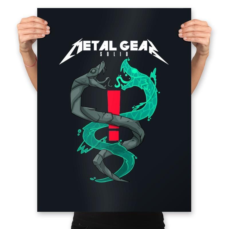 Twin Snakes - Prints Posters RIPT Apparel 18x24 / Black