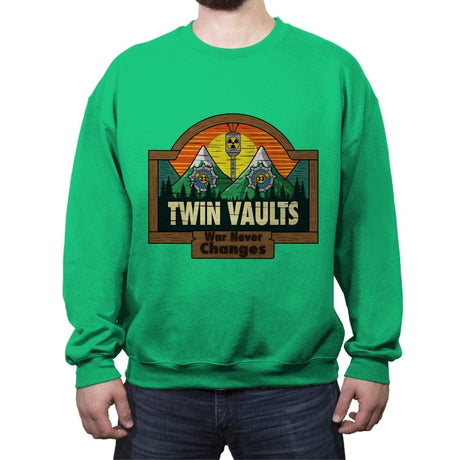 Twin Vaults - Crew Neck Sweatshirt Crew Neck Sweatshirt RIPT Apparel Small / Irish Green