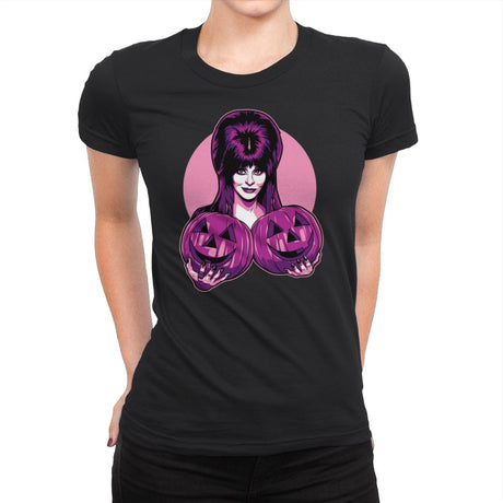 Two Big Pumpkins - Womens Premium T-Shirts RIPT Apparel Small / Black