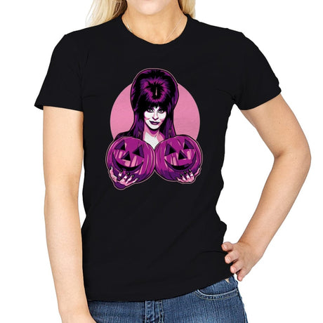 Two Big Pumpkins - Womens T-Shirts RIPT Apparel Small / Black