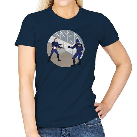 Two Captains - Womens T-Shirts RIPT Apparel Small / Navy