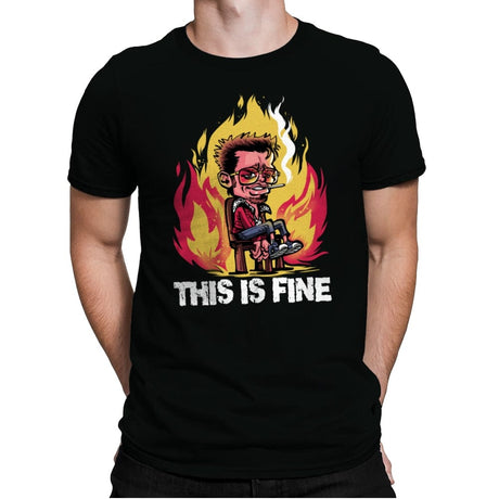 Tyler Loves Fire - Mens Premium T-Shirts RIPT Apparel Small / Black