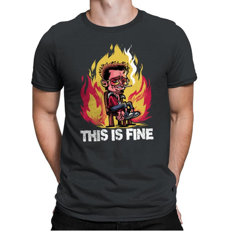 Tyler Loves Fire - Mens Premium T-Shirts RIPT Apparel Small / Heavy Metal