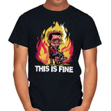 Tyler Loves Fire - Mens T-Shirts RIPT Apparel Small / Black