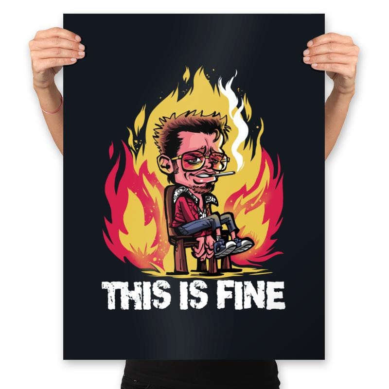 Tyler Loves Fire - Prints Posters RIPT Apparel 18x24 / Black