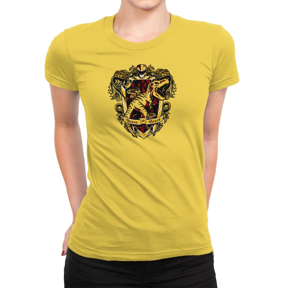 Tyrannodor - Zordwarts - Womens Premium T-Shirts RIPT Apparel Small / Vibrant Yellow