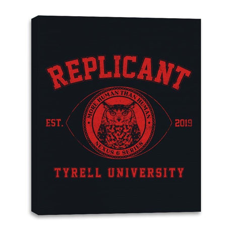 Tyrell University - Canvas Wraps Canvas Wraps RIPT Apparel 16x20 / Black