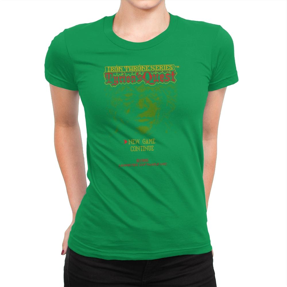 Tyrion's Quest - Game of Shirts - Womens Premium T-Shirts RIPT Apparel Small / Kelly Green