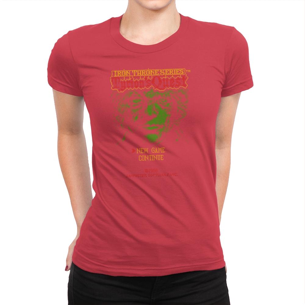 Tyrion's Quest - Game of Shirts - Womens Premium T-Shirts RIPT Apparel Small / Red